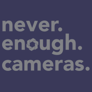 Never. Enough. Cameras. Unisex T-Shirt - Unisex CVC T-Shirt Design