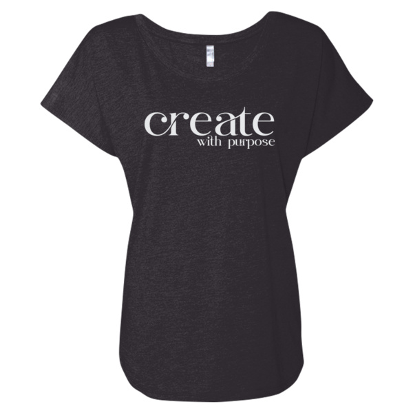 Create With Purpose Dolman T-Shirt - Women’s Triblend Dolman T-Shirt Thumbnail