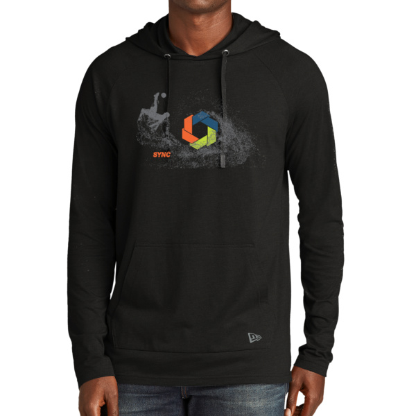 Soccer Tri Blend Hoodie - Tri Blend Hoodie Thumbnail