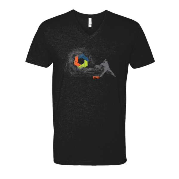 Baseball V-Neck T-Shirt - CVC V-Neck T-Shirt Thumbnail