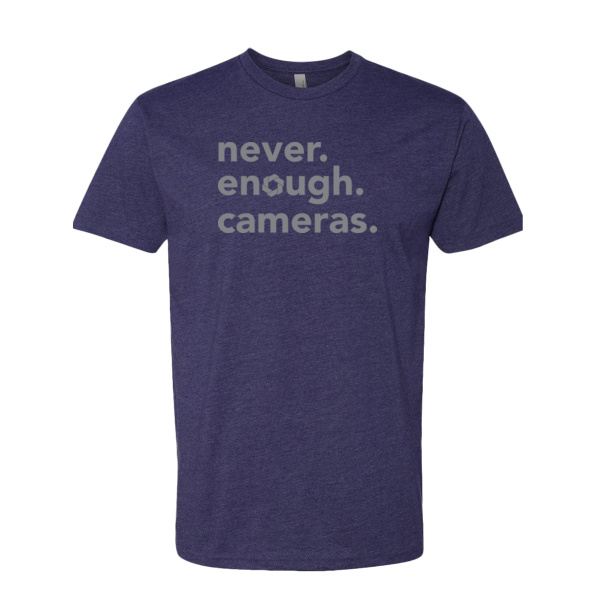 Never. Enough. Cameras. Unisex T-Shirt - Unisex CVC T-Shirt Thumbnail
