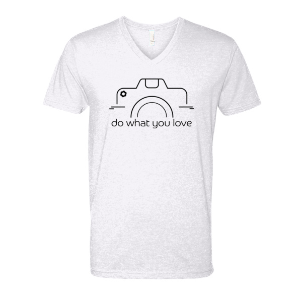 Do What You Love V-Neck T-Shirt - CVC V-Neck T-Shirt Thumbnail