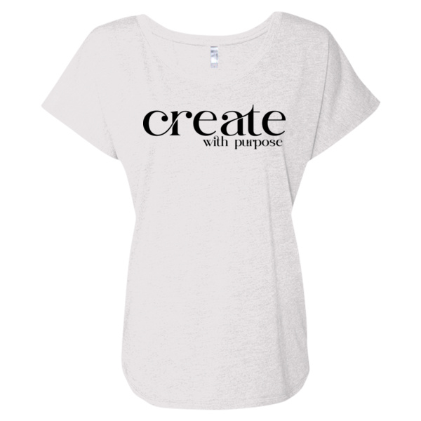 Create With Purpose Dolman T-Shirt - Women’s Triblend Dolman T-Shirt Thumbnail