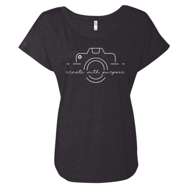 Create With Purpose Dolman T-Shirt - Women’s Triblend Dolman T-Shirt Thumbnail