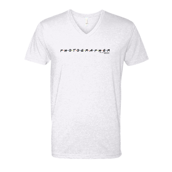 Photographer V-Neck T-Shirt - CVC V-Neck T-Shirt Thumbnail