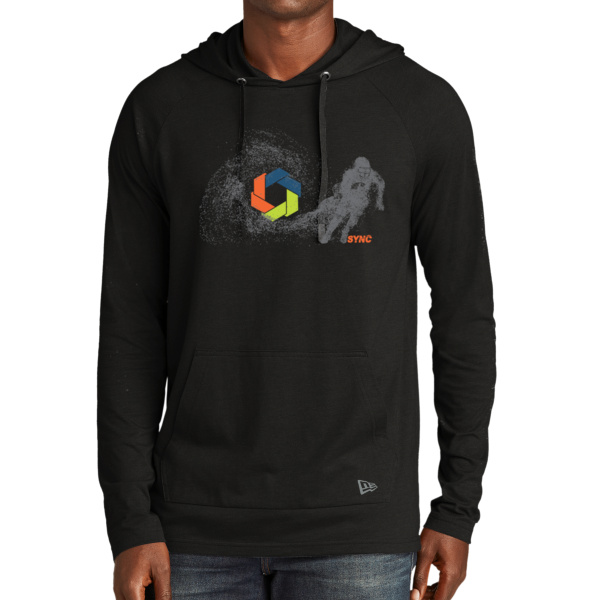 Football Tri Blend Hoodie - Tri Blend Hoodie Thumbnail