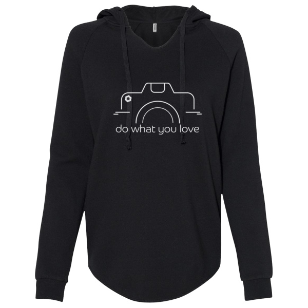 Do What You Love Women's Lightweight California Wave Wash Hooded Sweatshirt Thumbnail