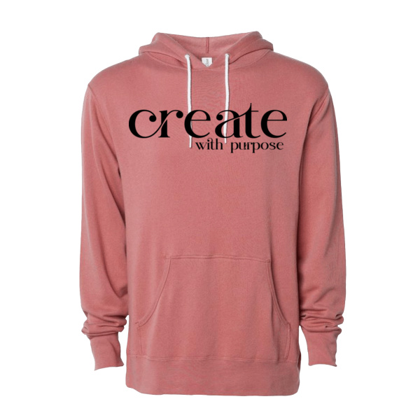 Create With Purpose Lightweight Hooded Sweatshirt - Lightweight Hooded Sweatshirt Thumbnail