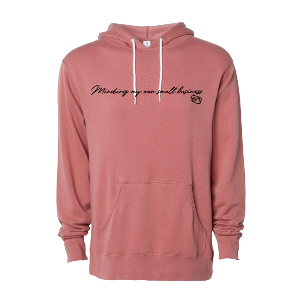 Minding My Own Lightweight Hooded Sweatshirt - Lightweight Hooded Sweatshirt Thumbnail