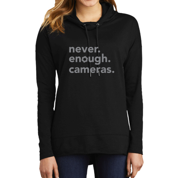 Never. Enough. Cameras. Women's Featherweight French Terry Hoodie - Women's Featherweight French Terry Hoodie Thumbnail