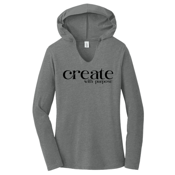 Create With Purpose Women's Long Sleeve Hoodie - Women's Perfect Tri ® Long Sleeve Hoodie Thumbnail