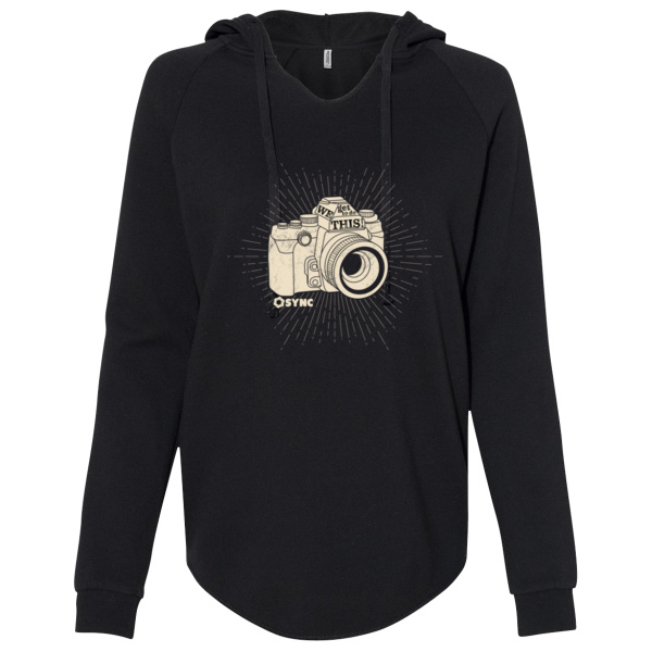 We Get To Do This Women's Lightweight California Wave Wash Hooded Sweatshirt Thumbnail