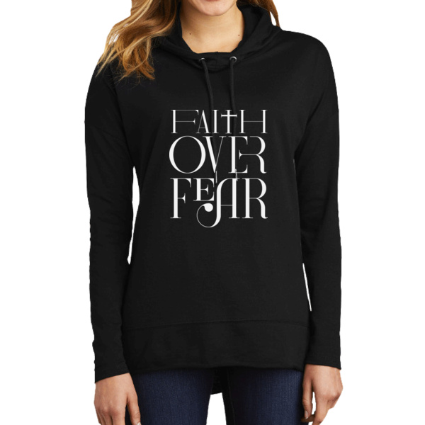 Faith Over Fear Women's Featherweight French Terry Hoodie Thumbnail