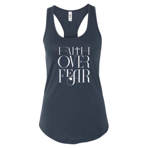 Faith Over Fear Racerback Tank Thumbnail