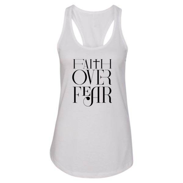 Faith Over Fear Racerback Tank Thumbnail
