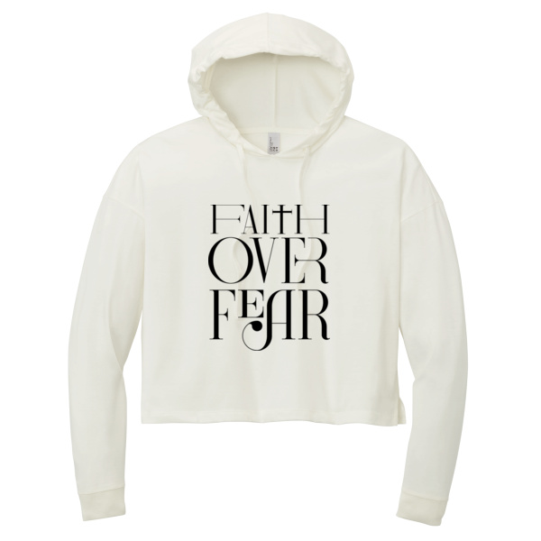 Faith Over Fear Women's Perfect Tri ® Midi Long Sleeve Hoodie Thumbnail