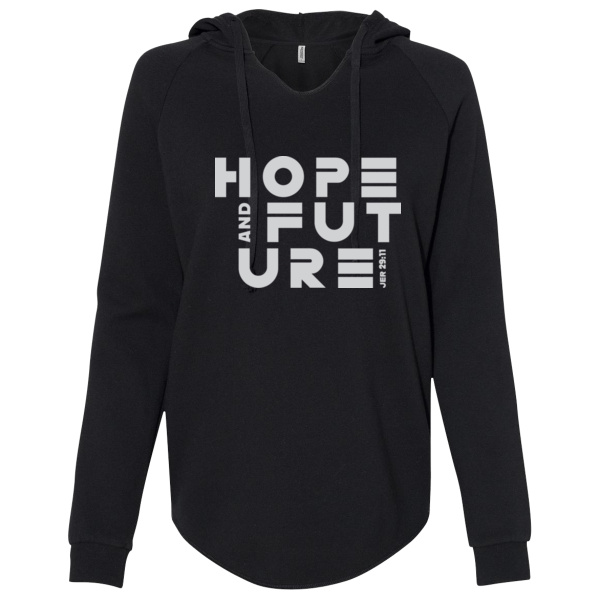 Hope And Future Women's Lightweight California Wave Wash Hooded Sweatshirt Thumbnail